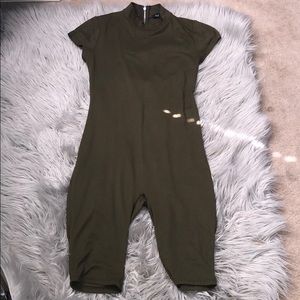 Olive Green One Piece Unitard